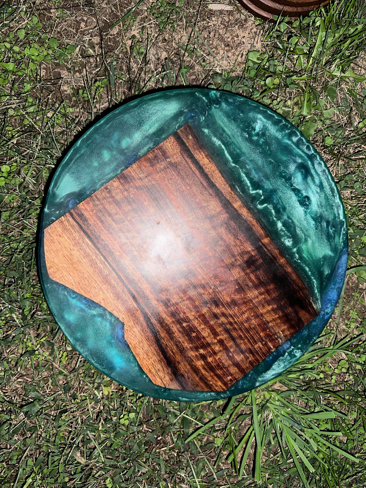 Mango/Epoxy Lazy Susan