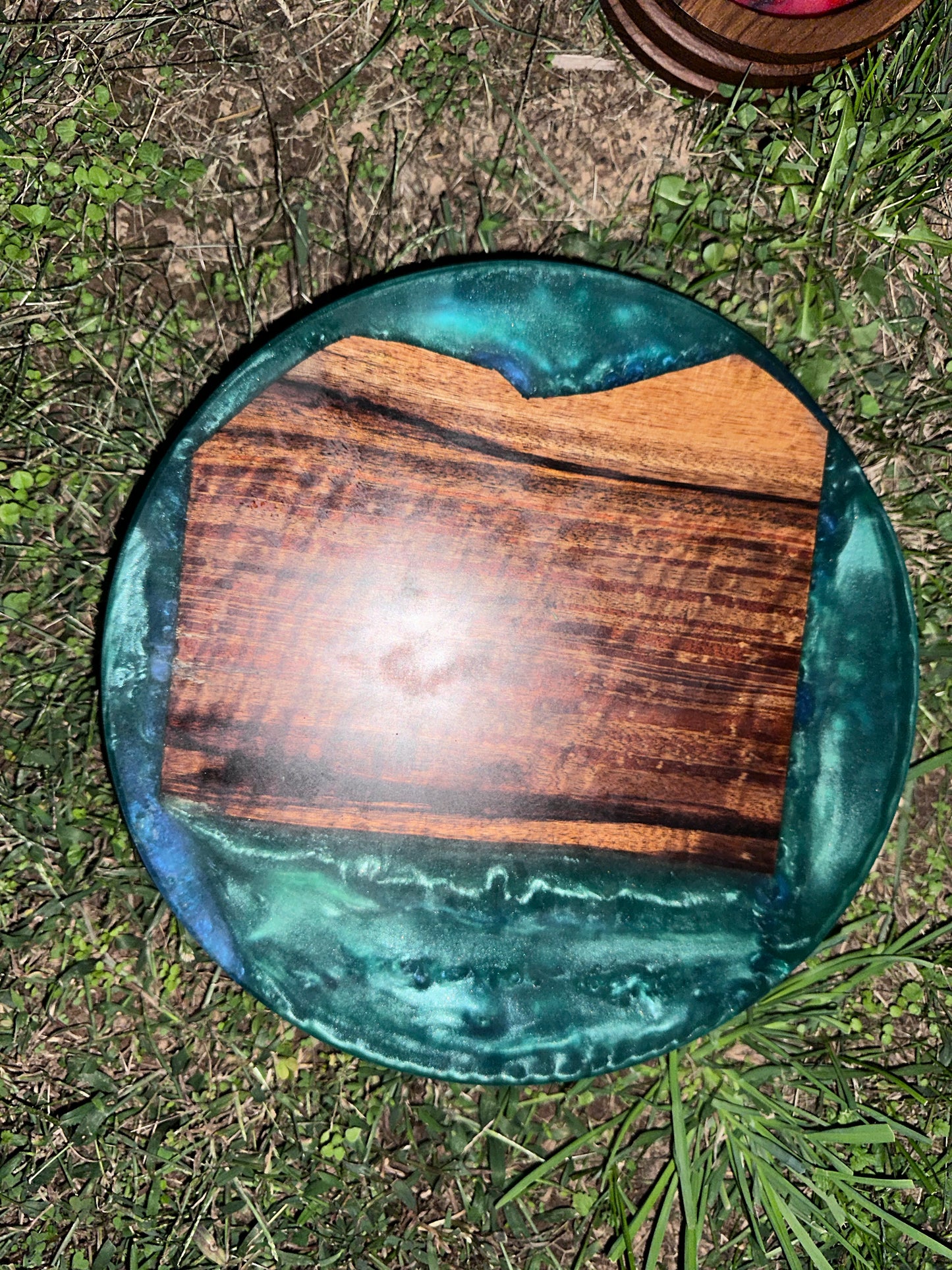 Mango/Epoxy Lazy Susan